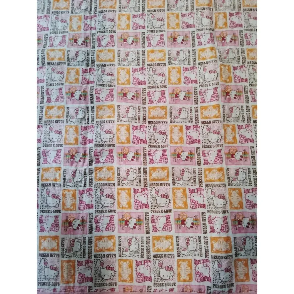 Hello Kitty Lap Blanket Coverlet Crib Blanket Pinks Purples 41